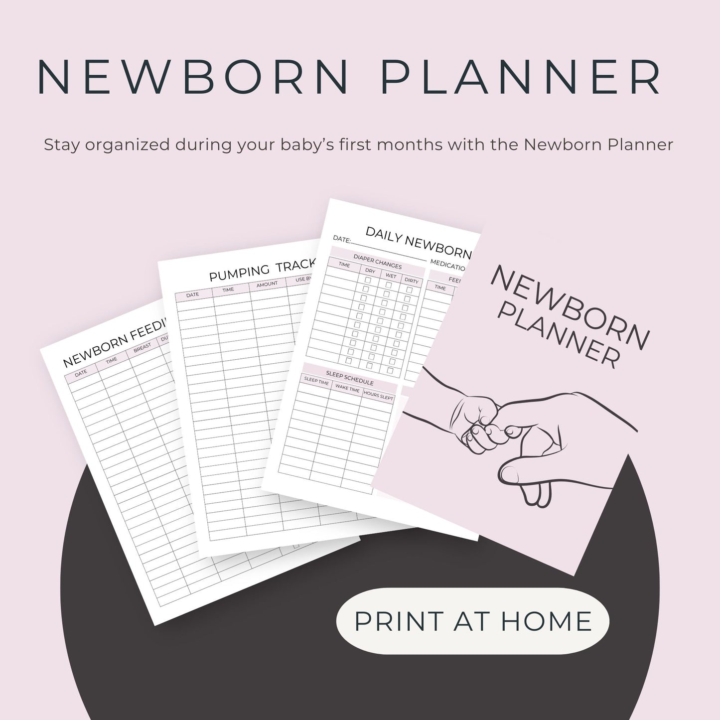 Newborn Planner – 12-Page Printable for Baby Care & Daily Tracking