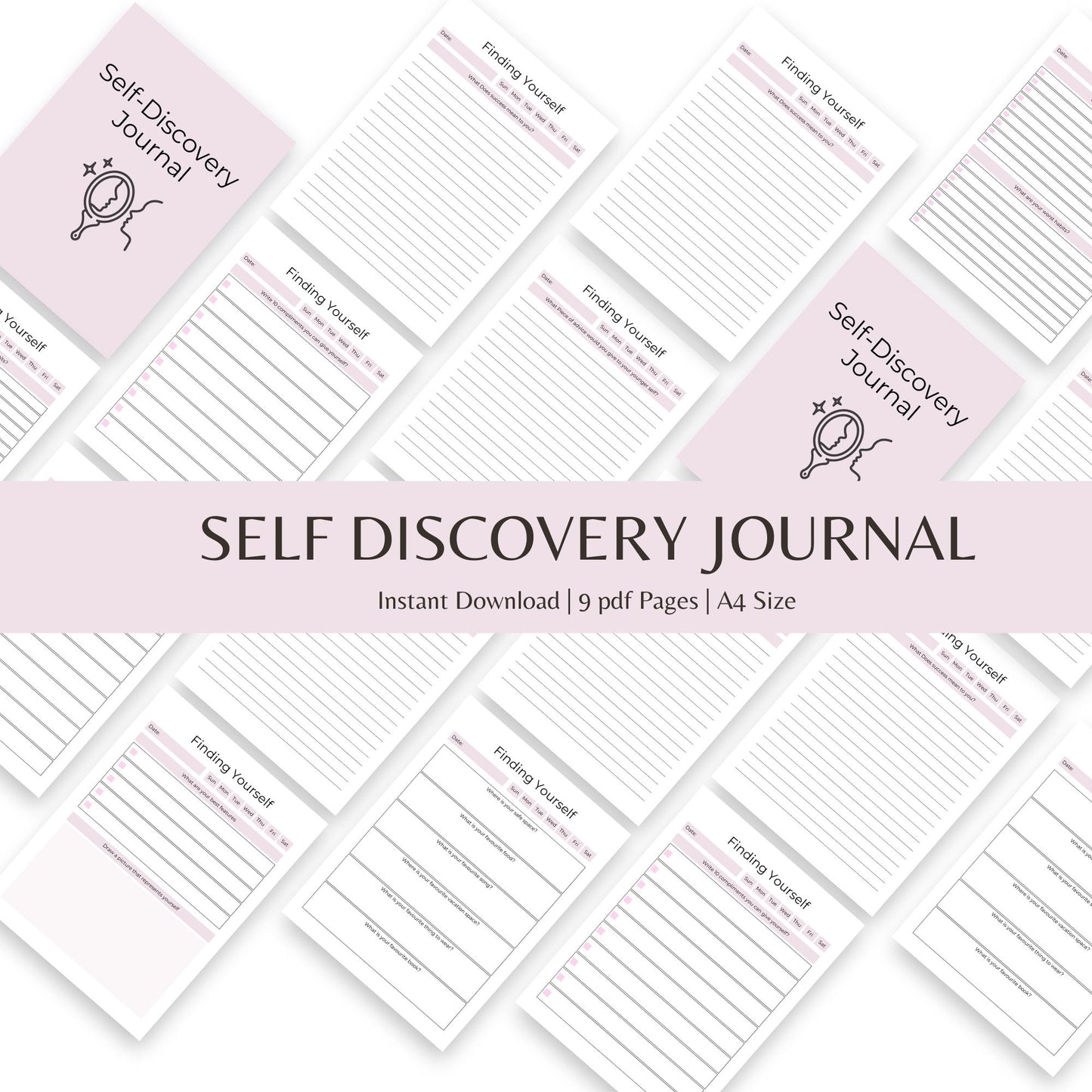 Self-Discovery Journal | 9 Thought-Provoking Pages for Personal Growth