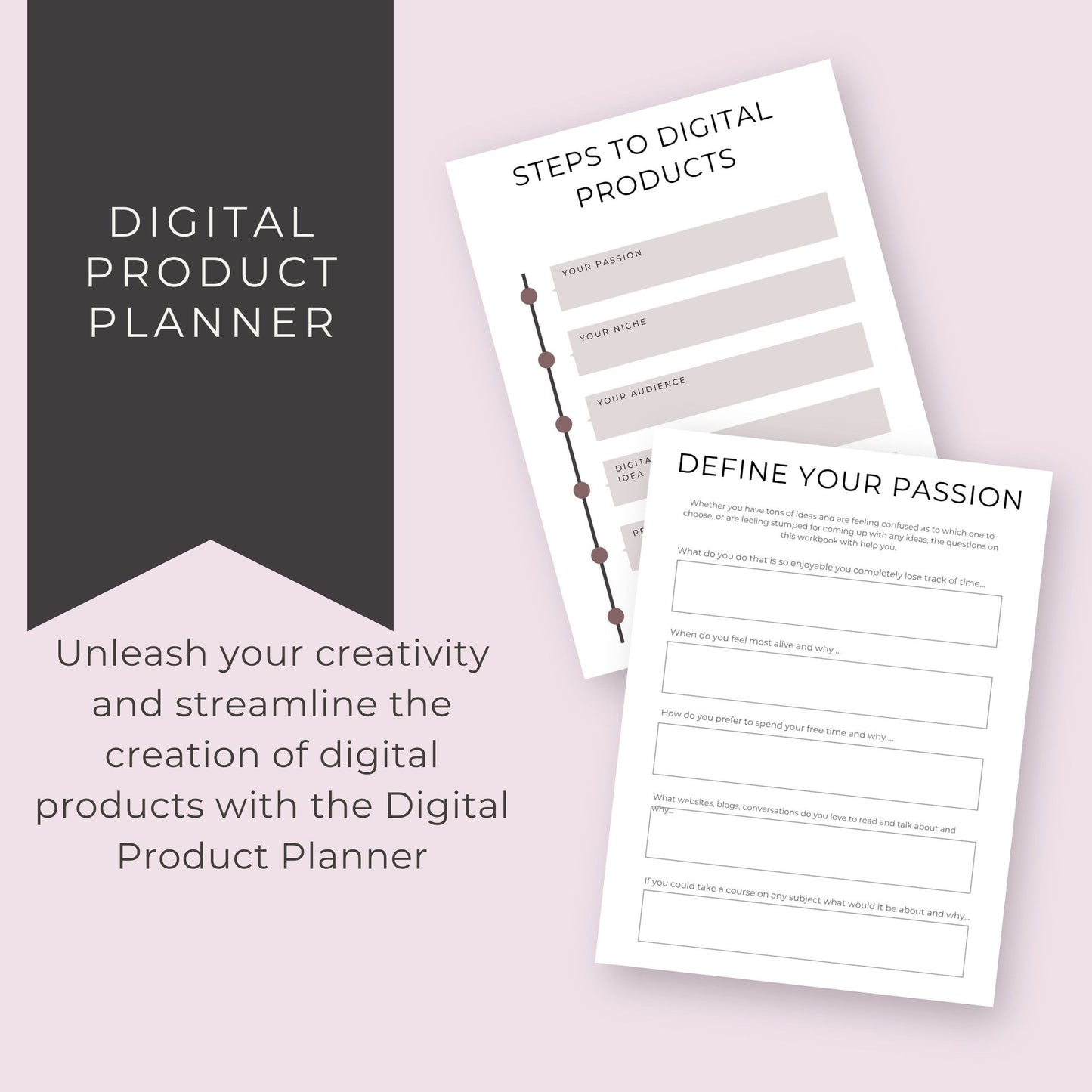 Digital Product Planner – 35-Page Printable Organizer for Creators & Entrepreneurs