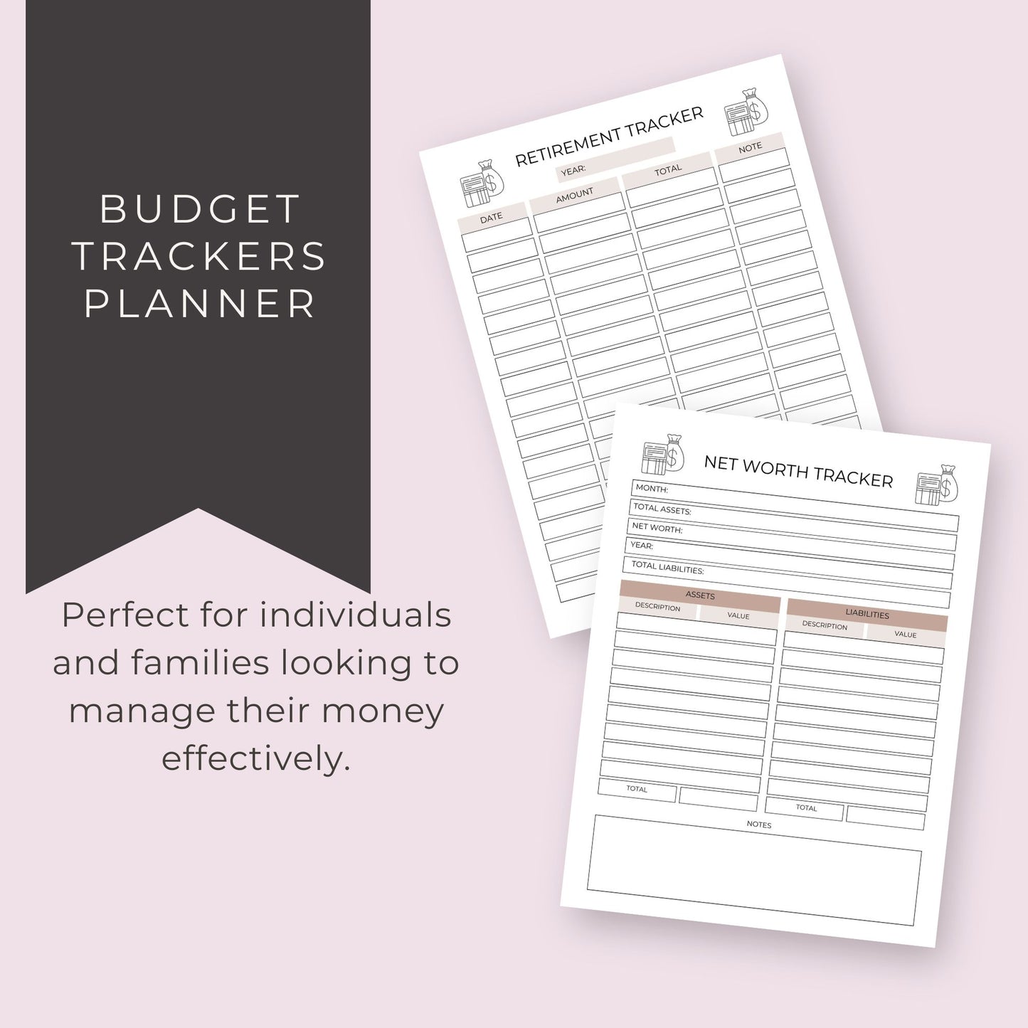 Budget Trackers Planner – 11 Essential Pages for Smart Money Management