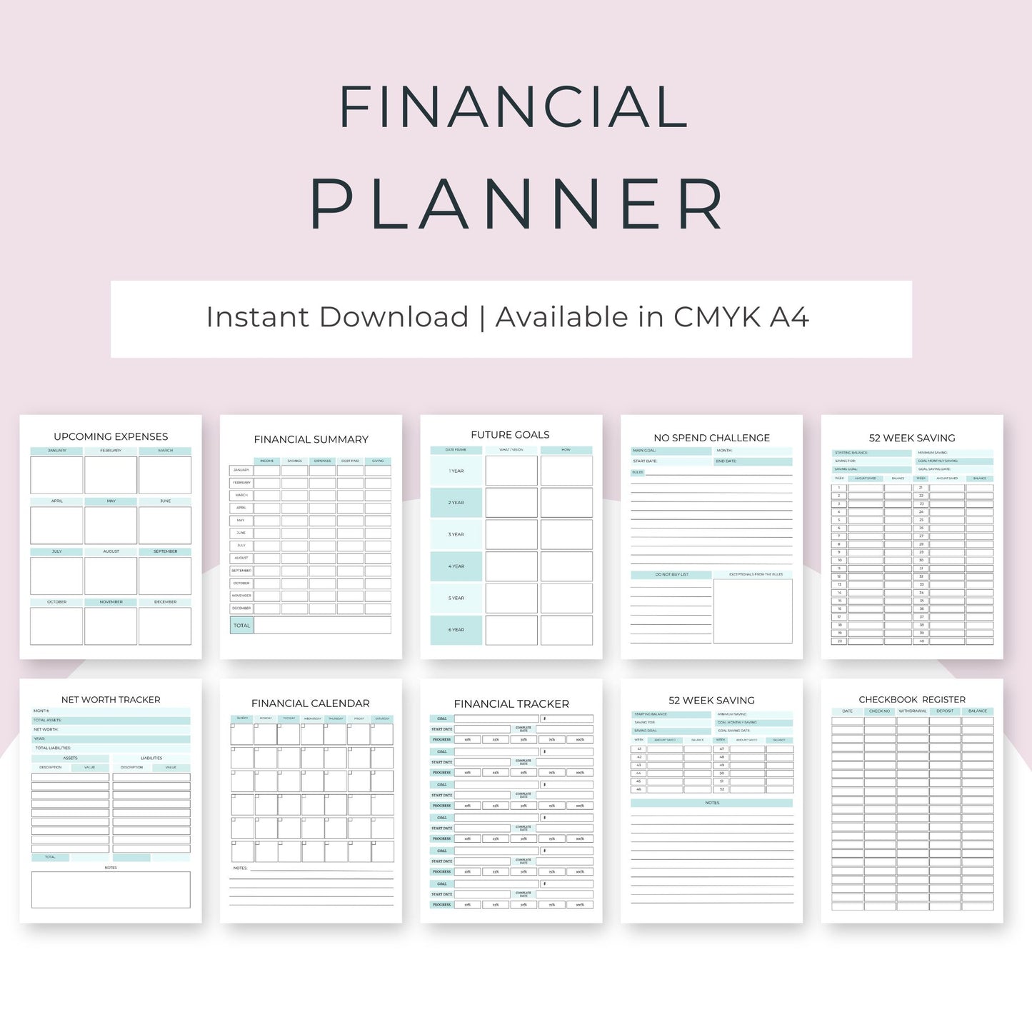 30-Page Financial Planner: Take Control of Your Finances and Savings