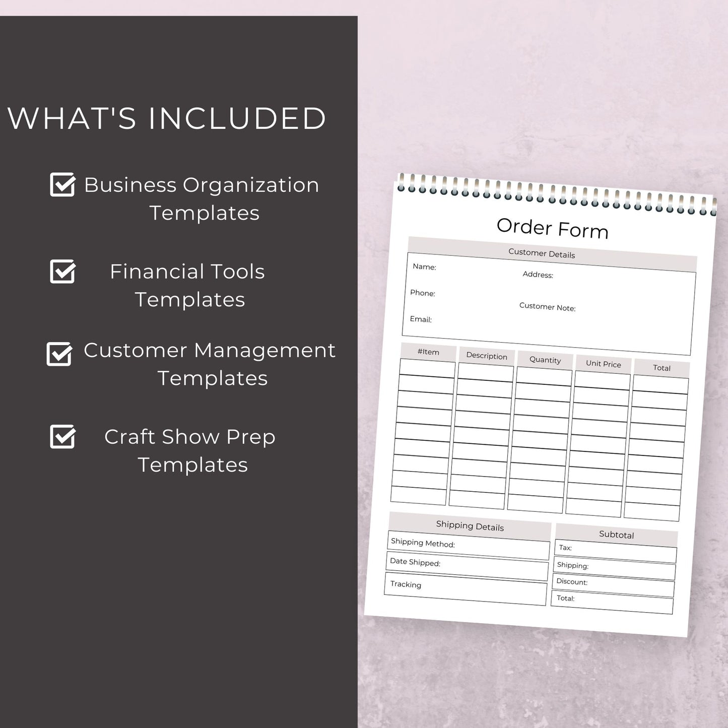 Craft Business Planner – 33-Page Printable for Small Business Success