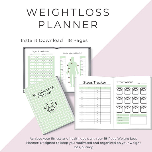 18-Page Weight Loss Planner: Your Ultimate Guide to Succes