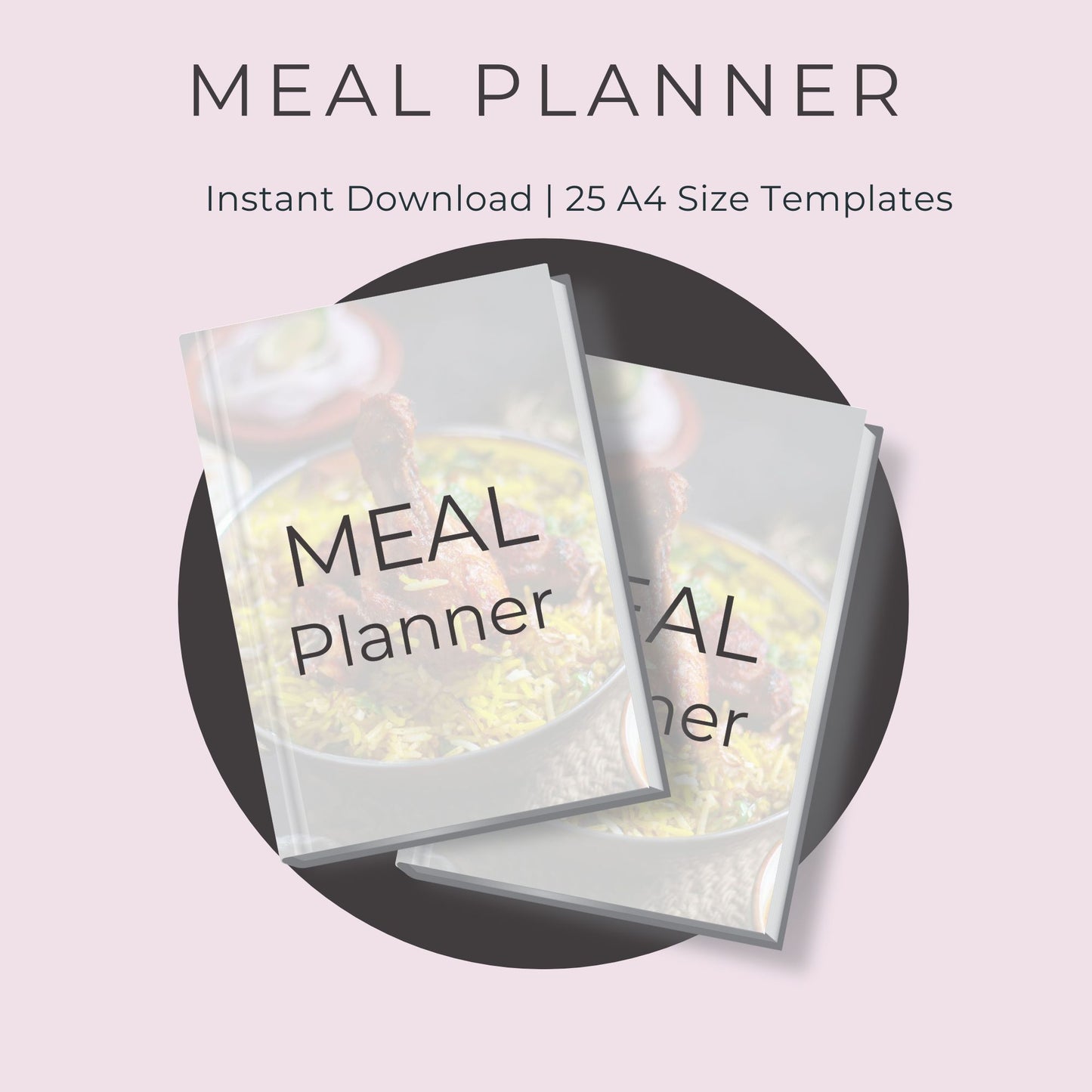 25-Page Meal Planner | Daily, Weekly, Monthly Meal Planning & Recipe Organizer