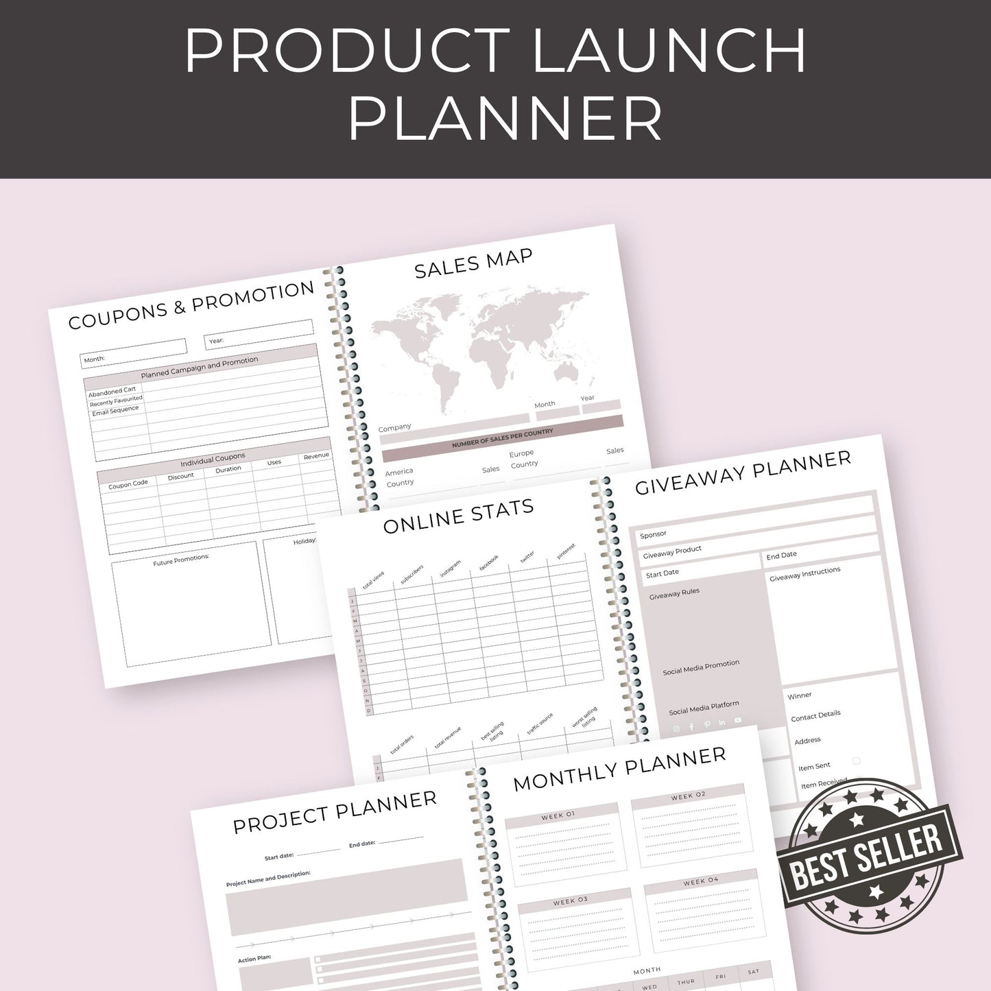 Product Launch Planner – 42-Page Printable Guide for Successful Launches