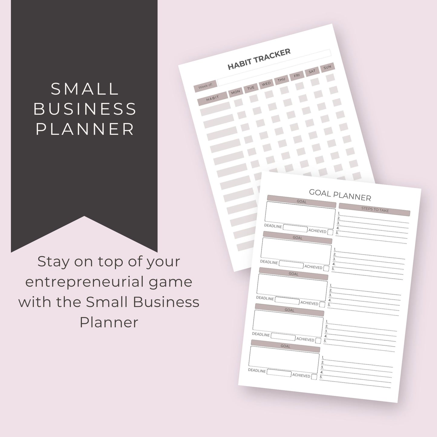 Small Business Planner – 38-Page Printable Organizer for Entrepreneurs"