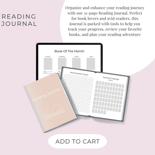 31-Page Reading Journal: Track, Review, and Celebrate Your Love for Books