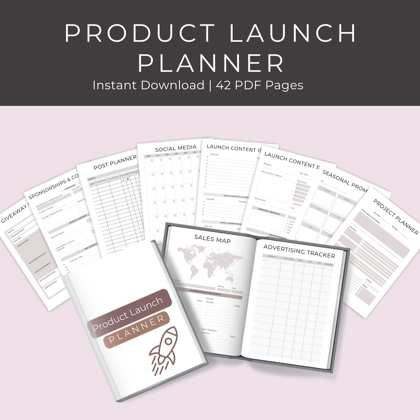 Product Launch Planner – 42-Page Printable Guide for Successful Launches