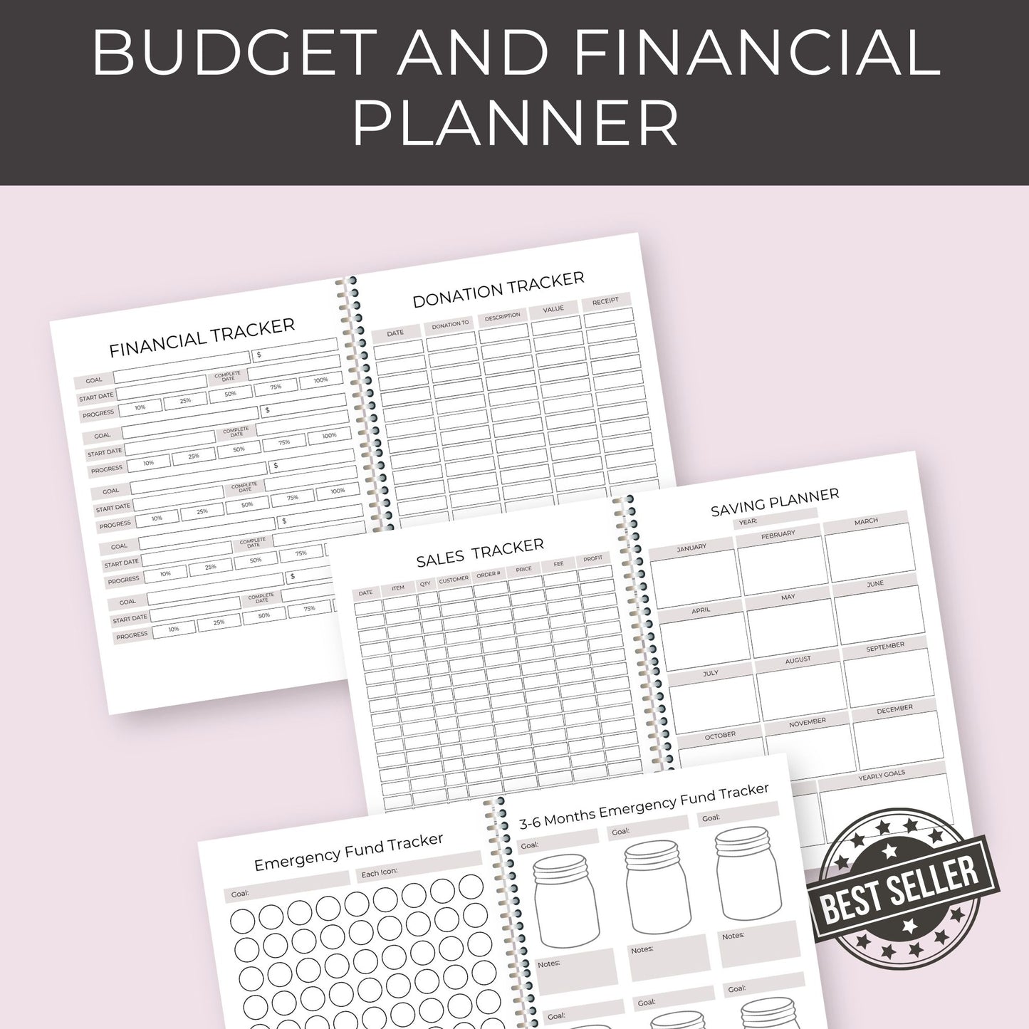 Budget & Financial Planner – 54-Page Printable for Personal Finance Management