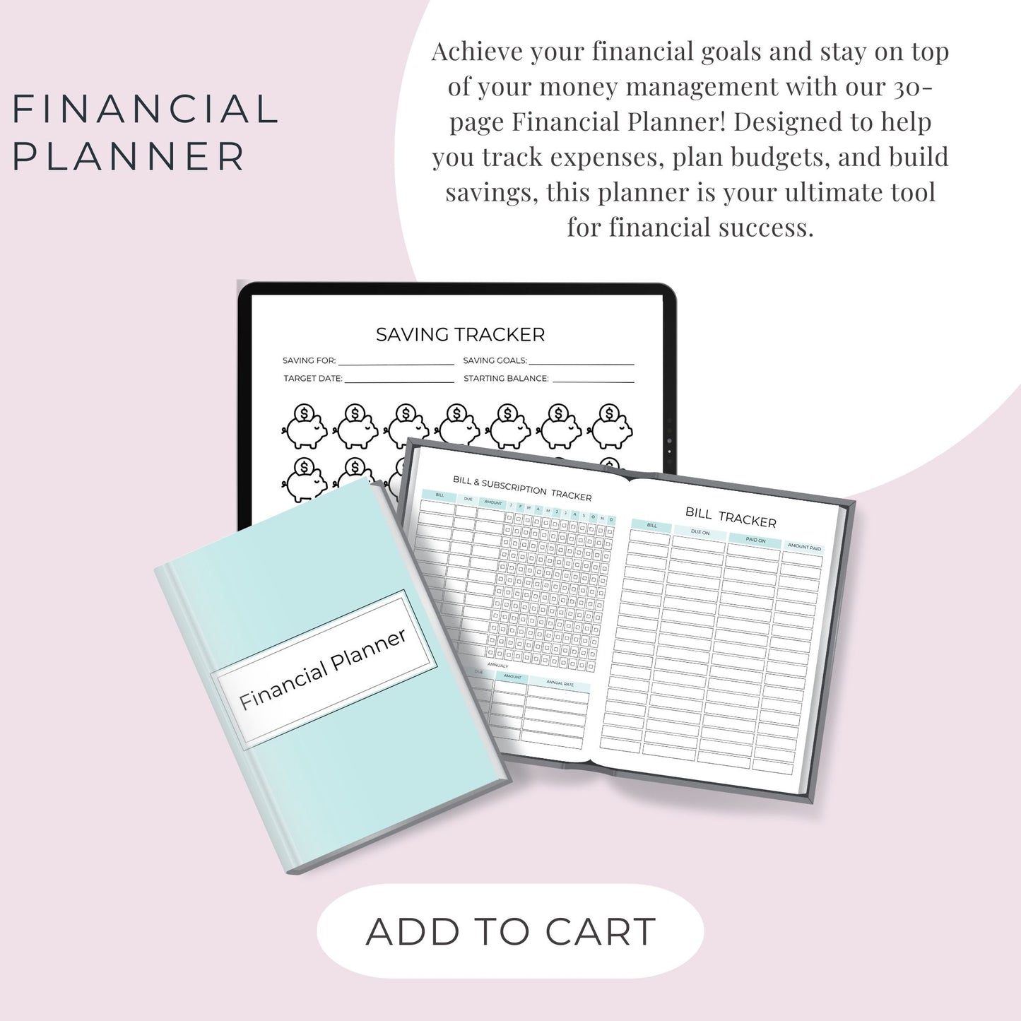 30-Page Financial Planner: Take Control of Your Finances and Savings