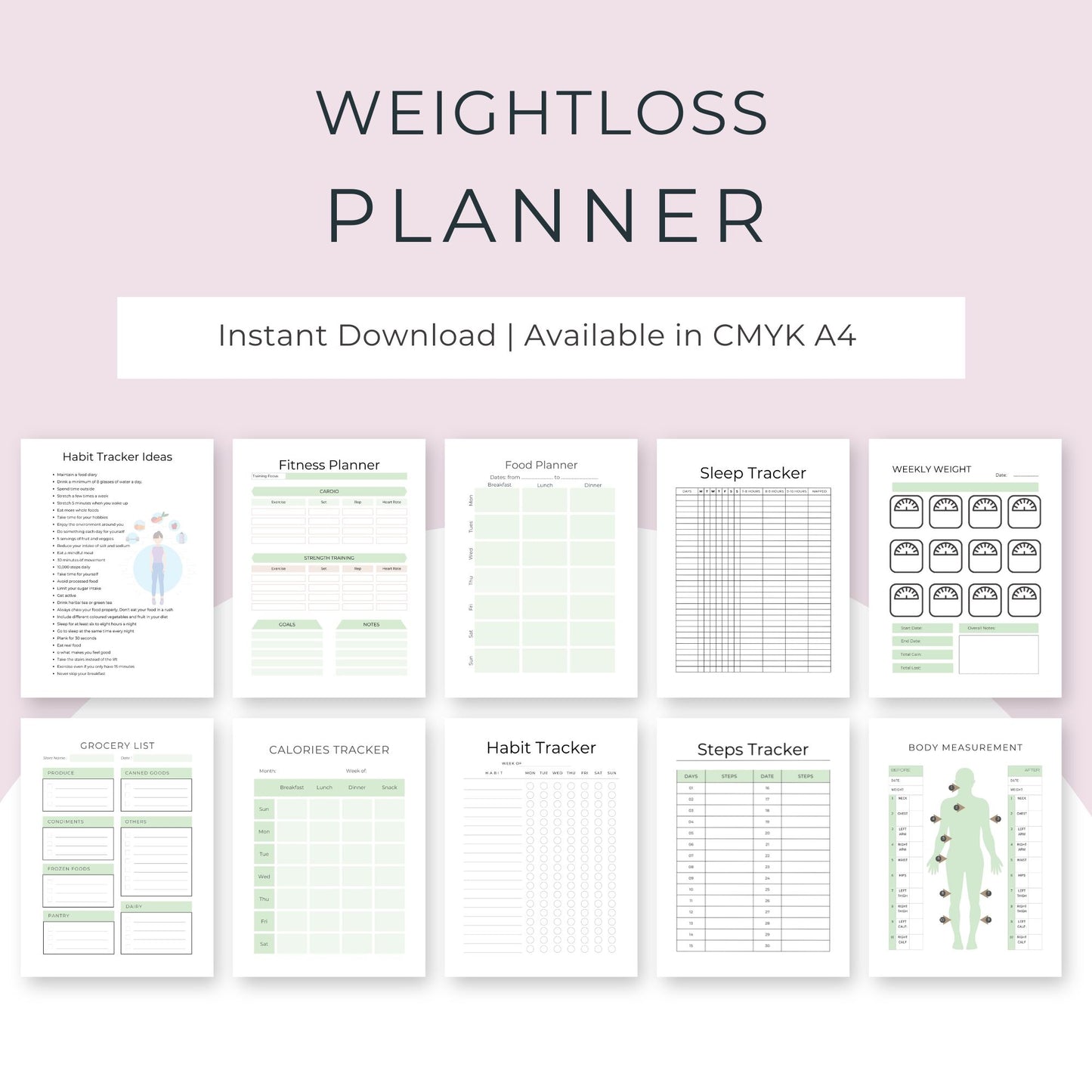 18-Page Weight Loss Planner: Your Ultimate Guide to Succes