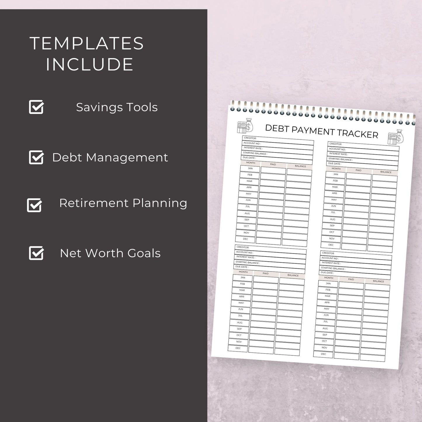 Budget Trackers Planner – 11 Essential Pages for Smart Money Management