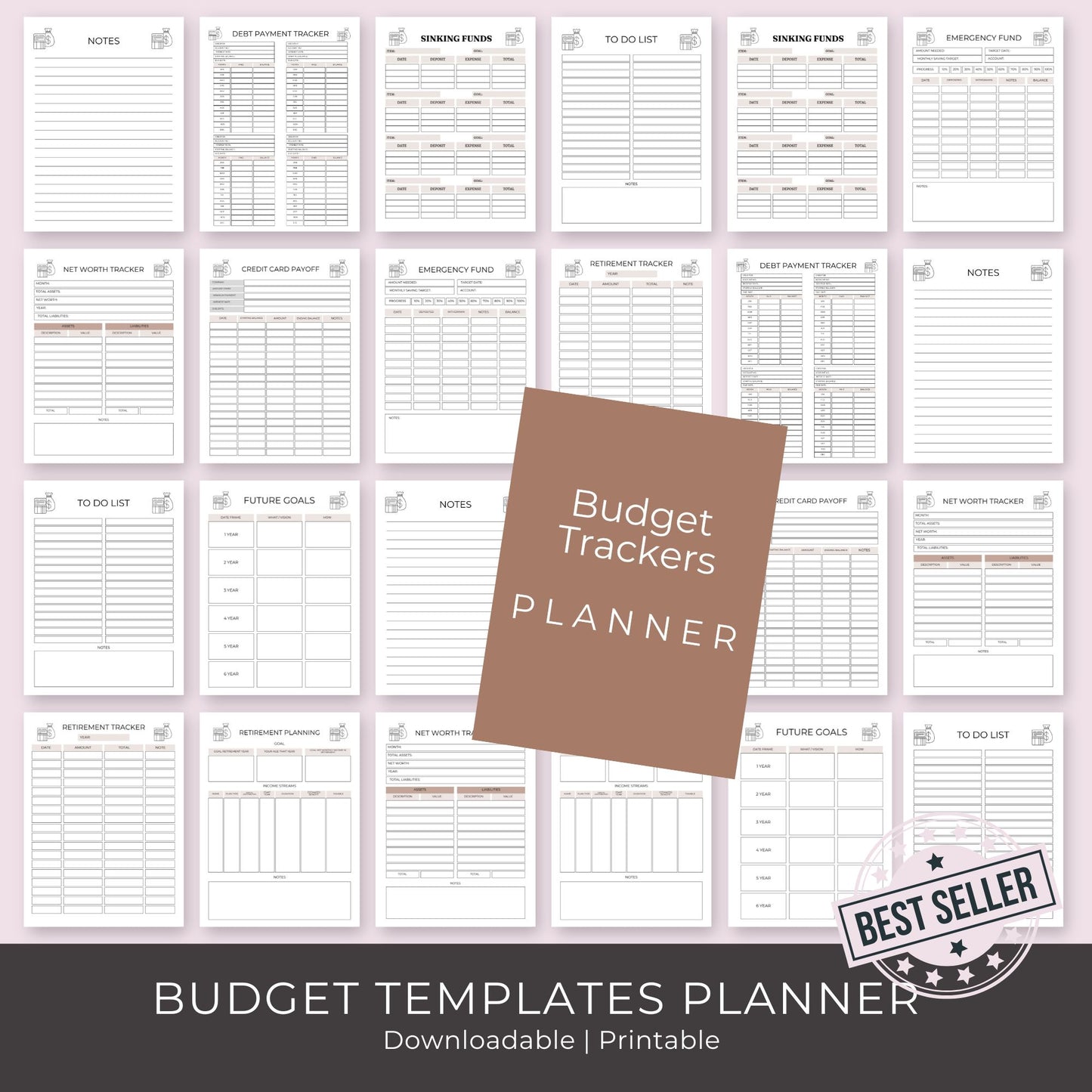 Budget Trackers Planner – 11 Essential Pages for Smart Money Management