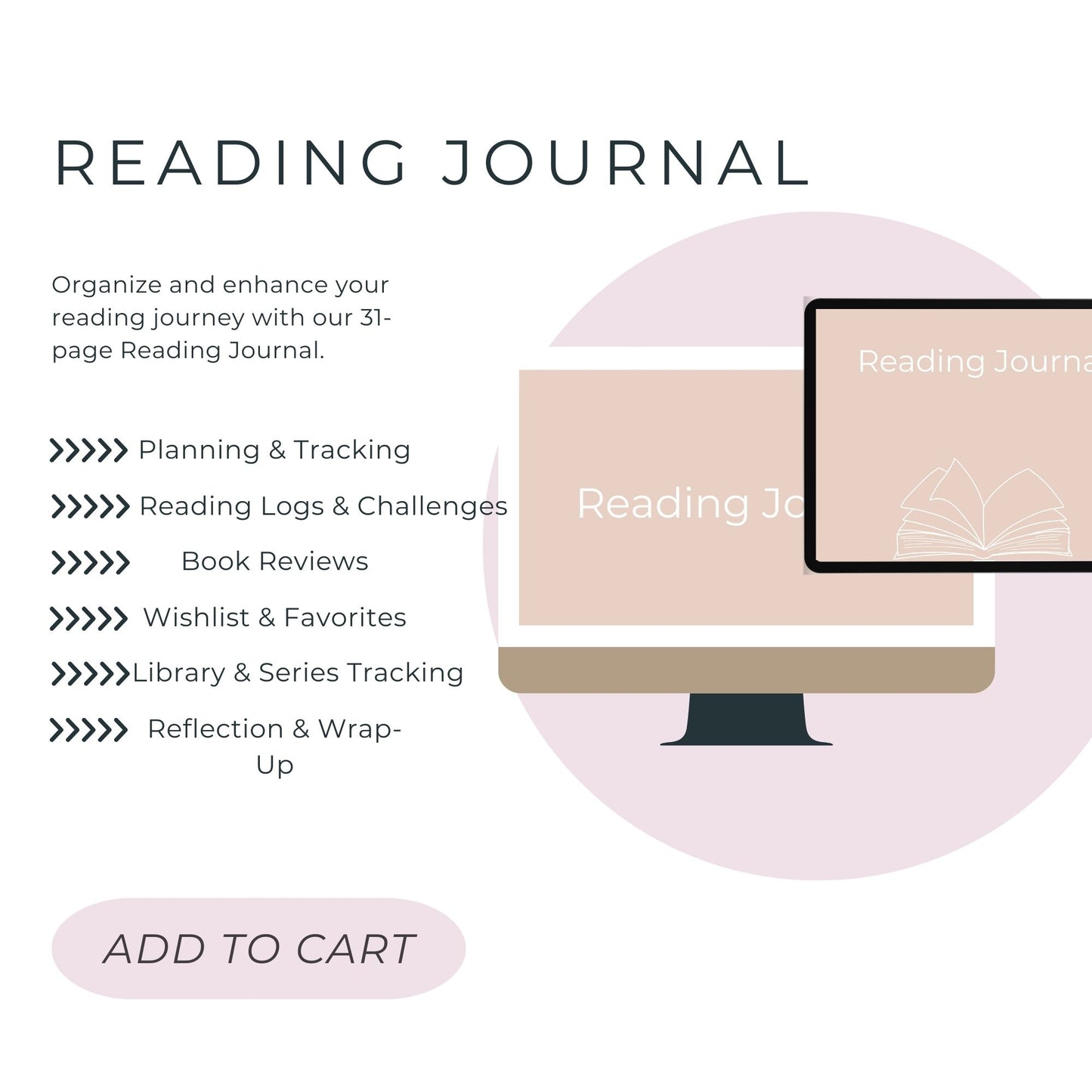 31-Page Reading Journal: Track, Review, and Celebrate Your Love for Books