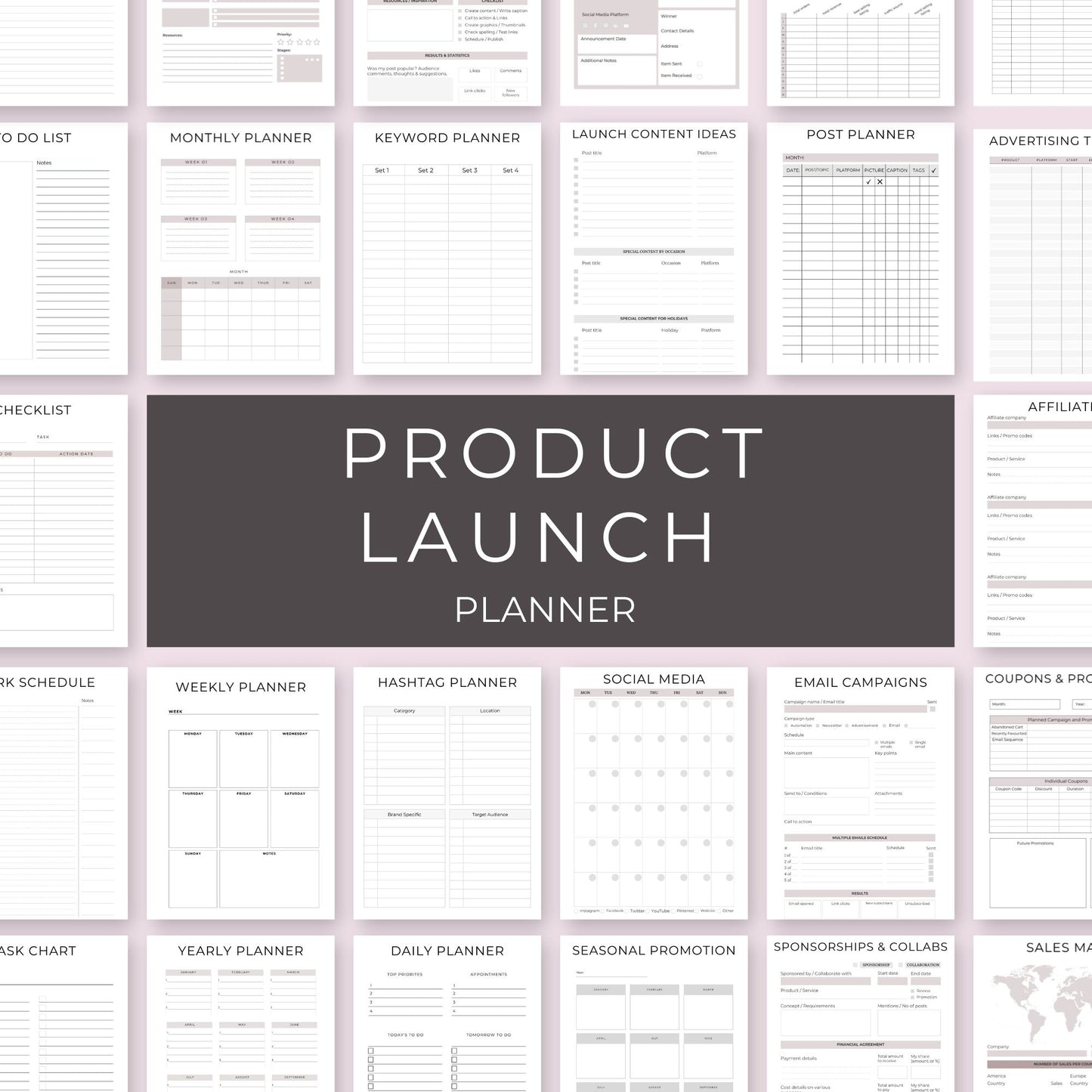 Product Launch Planner – 42-Page Printable Guide for Successful Launches