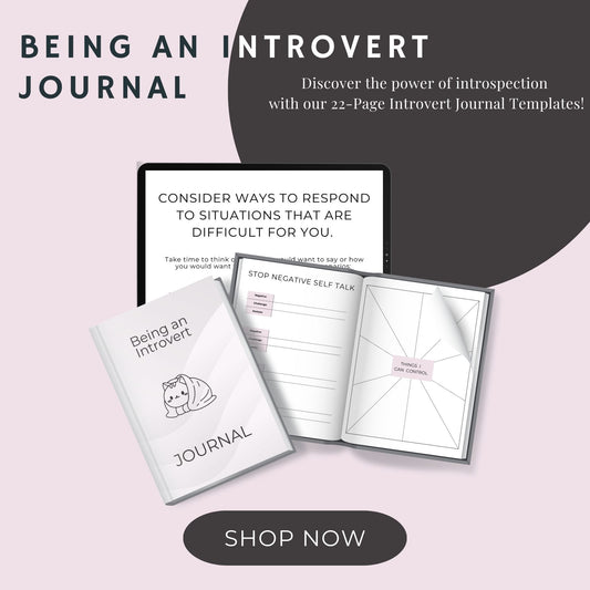 22-Page Introvert Journal Templates: Self-Soothing, Coping, and Relaxation Tools